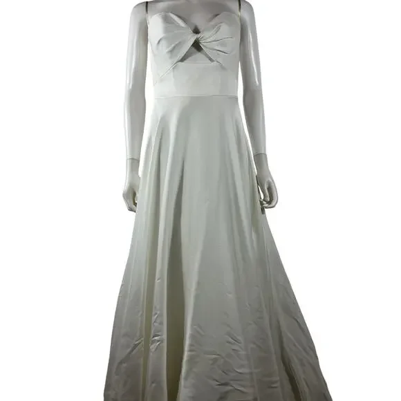 Jenny Yoo Elegant Cream Lindsey Wedding Gown Size 6 - Picture 2 of 4